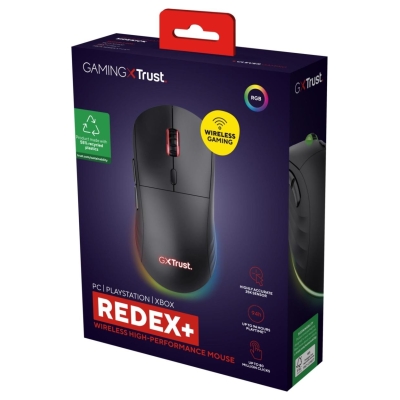 Trust MOUSE USB OPTICAL WRL GXT927/REDEX+ HIGH PERF 25127 TRUST