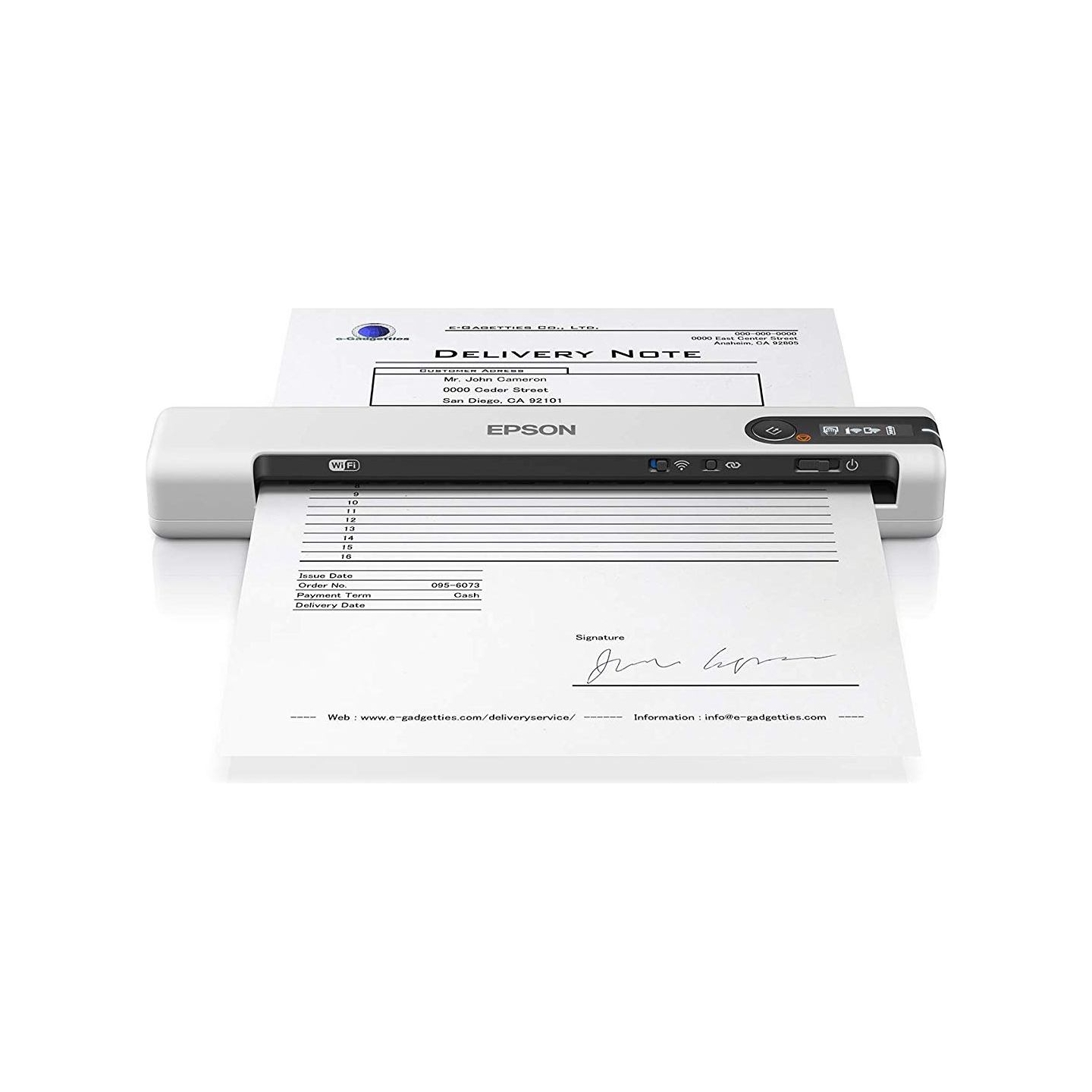 Epson | Wireless portable scanner | WorkForce DS-80W | Colour