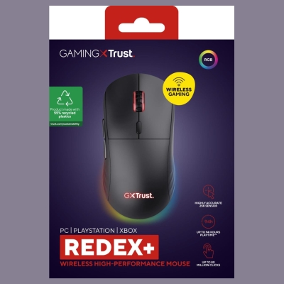 Trust MOUSE USB OPTICAL WRL GXT927/REDEX+ HIGH PERF 25127 TRUST