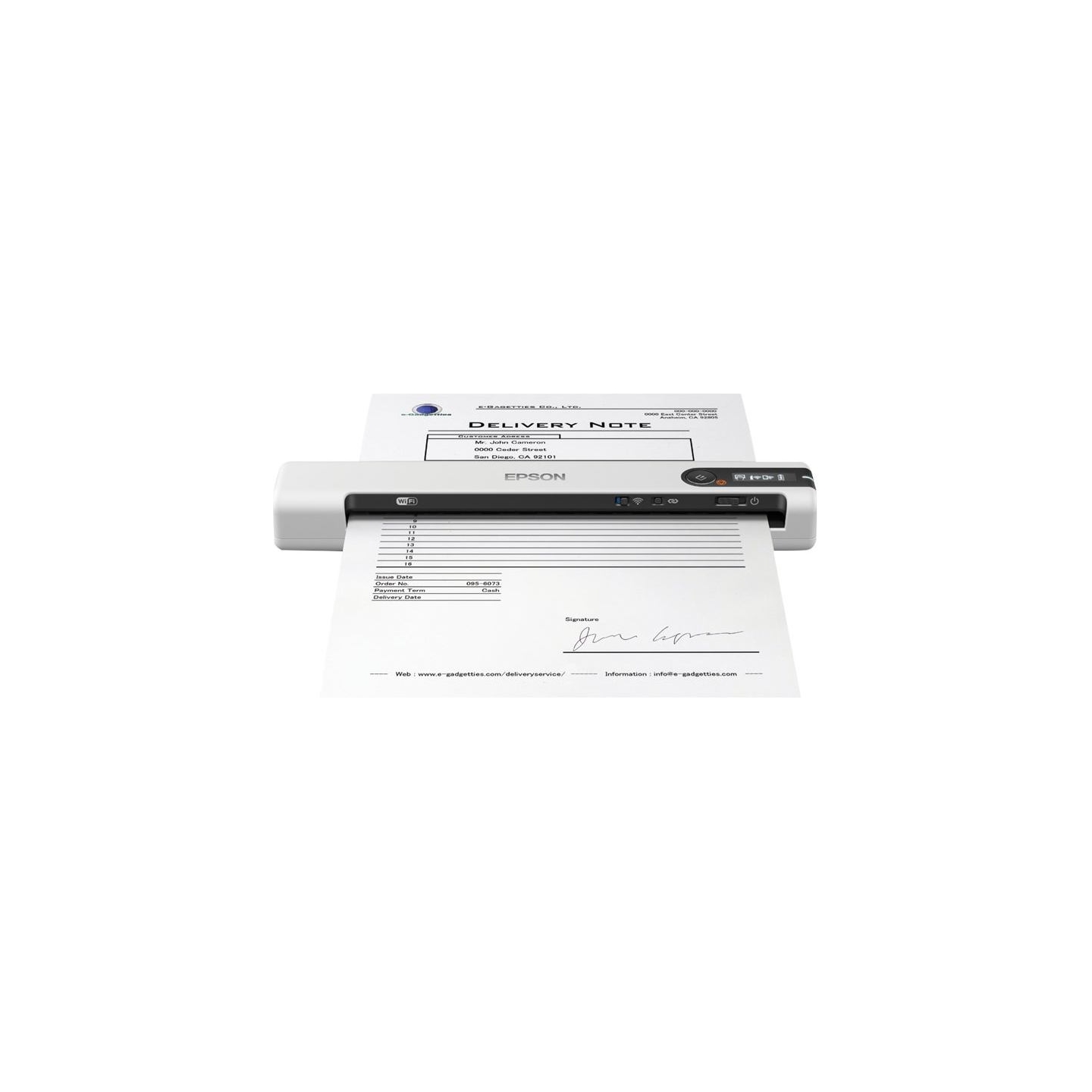 Epson | Wireless portable scanner | WorkForce DS-80W | Colour