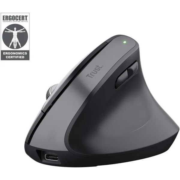 Trust MOUSE USB OPTICAL WRL BAYO+/ERGONOMIC BLK 25146 TRUST