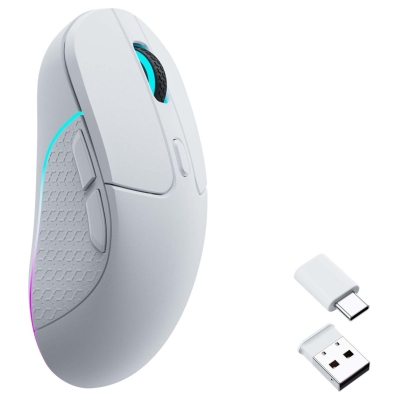 Keychron M3 (1000Hz) White Wireless Mouse / M3-A3