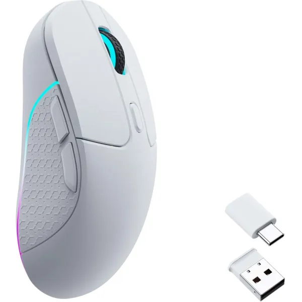Keychron M3 (1000Hz) White Wireless Mouse / M3-A3