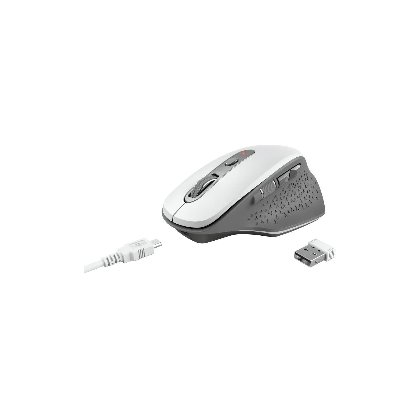Trust MOUSE USB OPTICAL WRL/OZAA WHITE 24035 TRUST