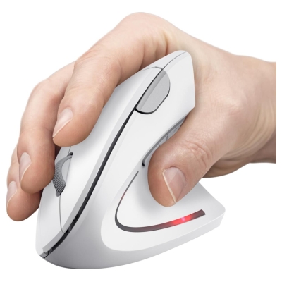 Trust MOUSE USB OPTICAL WRL VERTO/ERGONOMIC WHITE 25132 TRUST