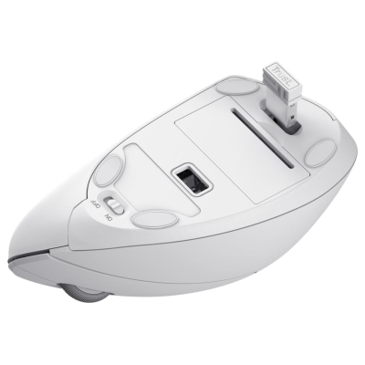 Trust MOUSE USB OPTICAL WRL VERTO/ERGONOMIC WHITE 25132 TRUST