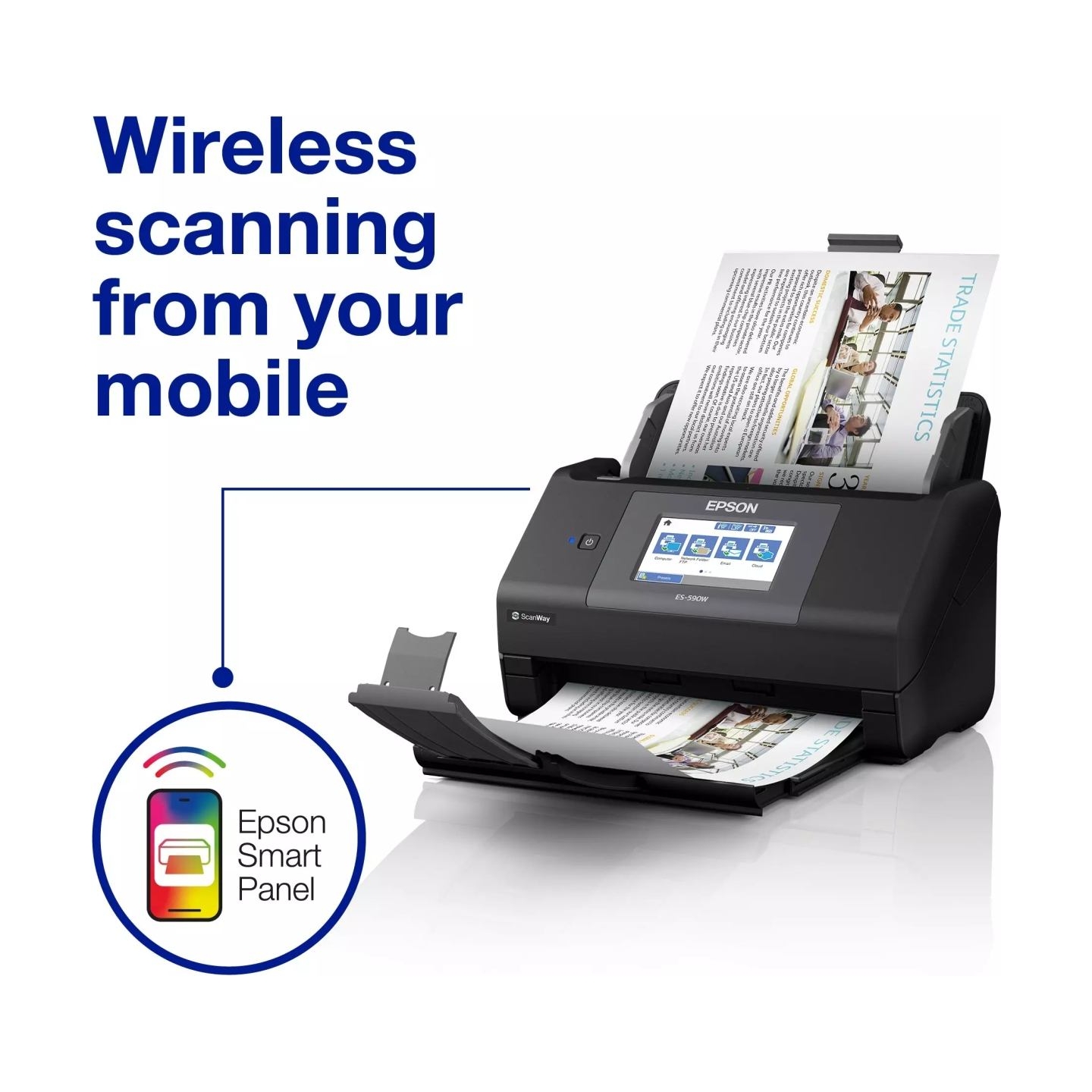 Epson Document scanner | WorkForce ES-590W | Colour
