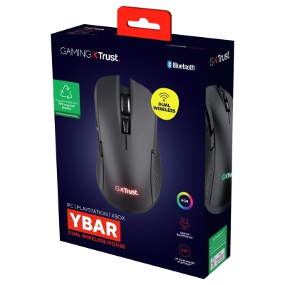 Trust MOUSE USB OPTICAL WRL GXT931/YBAR MULTI BLK 25330 TRUST