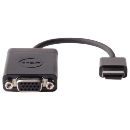 Dell | Adapter HDMI to VGA | 470-ABZX | Black | HDMI - Male | HD-15 (VGA) - Female
