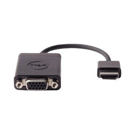 Dell | Adapter HDMI to VGA | 470-ABZX | Black | HDMI - Male | HD-15 (VGA) - Female