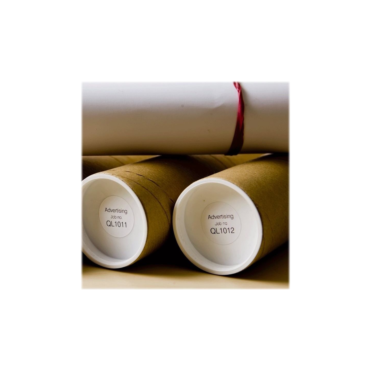 Brother Round paper labels DK-11219 | Black on White | 12 mm