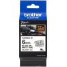 Brother | TZe-FX211 Flexible ID Laminated Tape | Black on White | TZe | 8 m | 0.6 cm