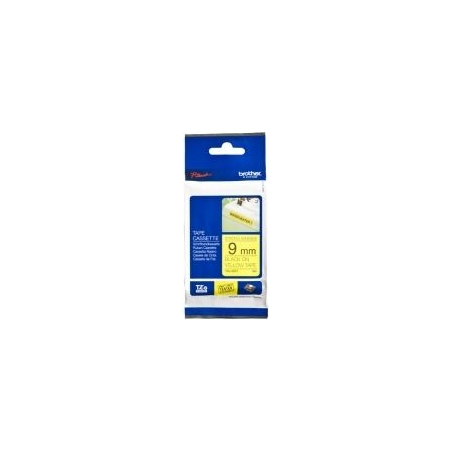 Brother | TZe-S621 Strong Adhesive Laminated Tape | Black on Yellow | TZe | 8 m | 9 cm