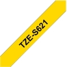 Brother | TZe-S621 Strong Adhesive Laminated Tape | Black on Yellow | TZe | 8 m | 9 cm