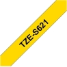 Brother | TZe-S621 Strong Adhesive Laminated Tape | Black on Yellow | TZe | 8 m | 9 cm
