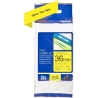 Brother | TZe-661 Laminated Tape | Black on Yellow | TZe | 8 m | 3.6 cm