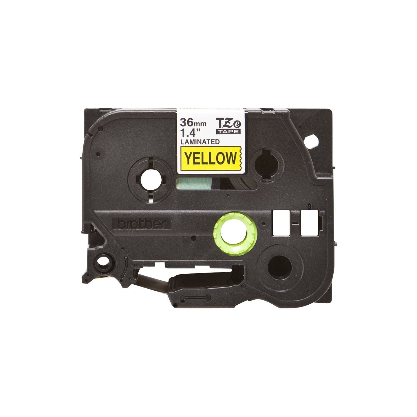 Brother | TZe-661 Laminated Tape | Black on Yellow | TZe | 8 m | 3.6 cm