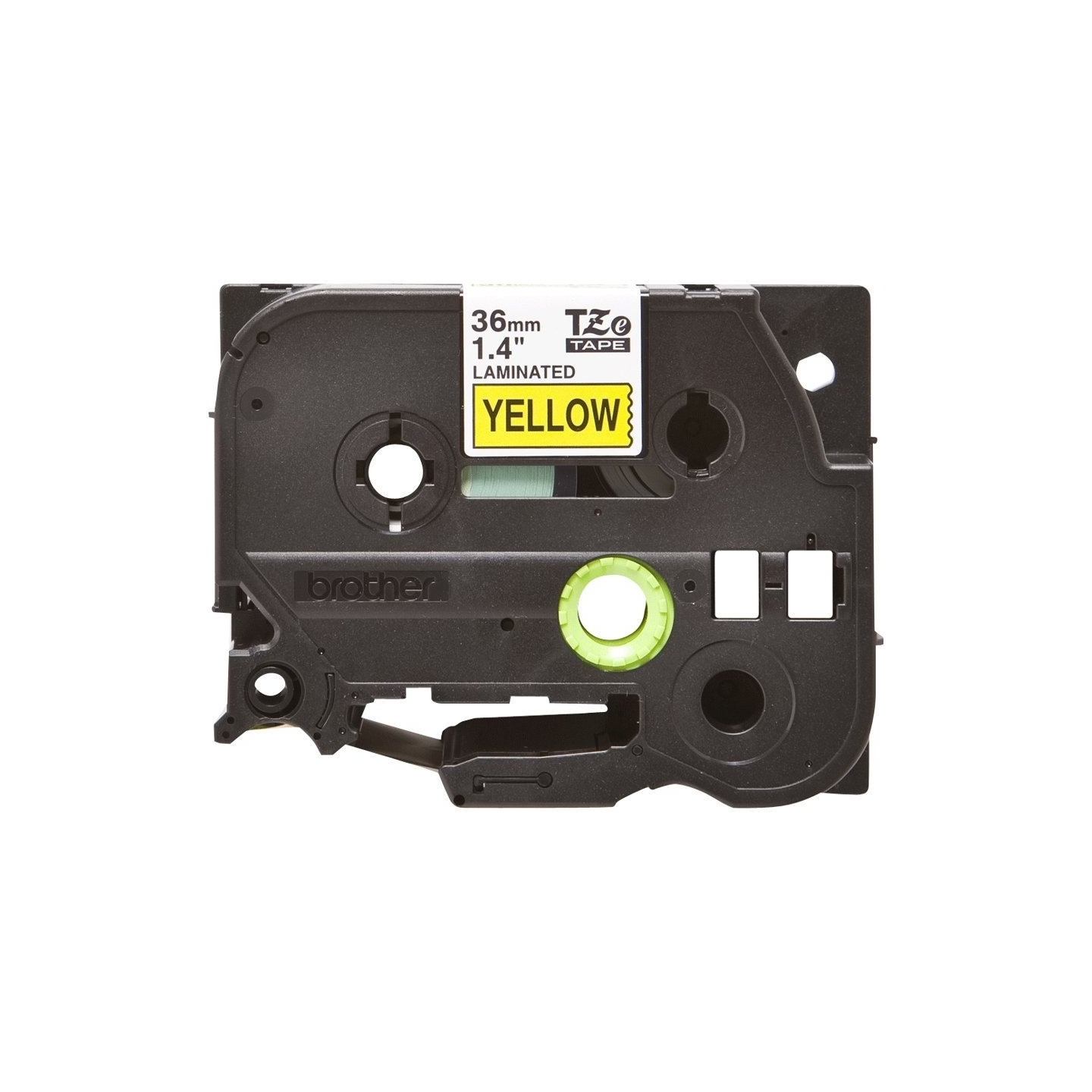 Brother | TZe-661 Laminated Tape | Black on Yellow | TZe | 8 m | 3.6 cm