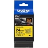Brother | TZe-FX651 Flexible ID Laminated Tape | Black on Yellow | TZe | 8 m | 2.4 cm