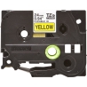 Brother | TZe-FX651 Flexible ID Laminated Tape | Black on Yellow | TZe | 8 m | 2.4 cm