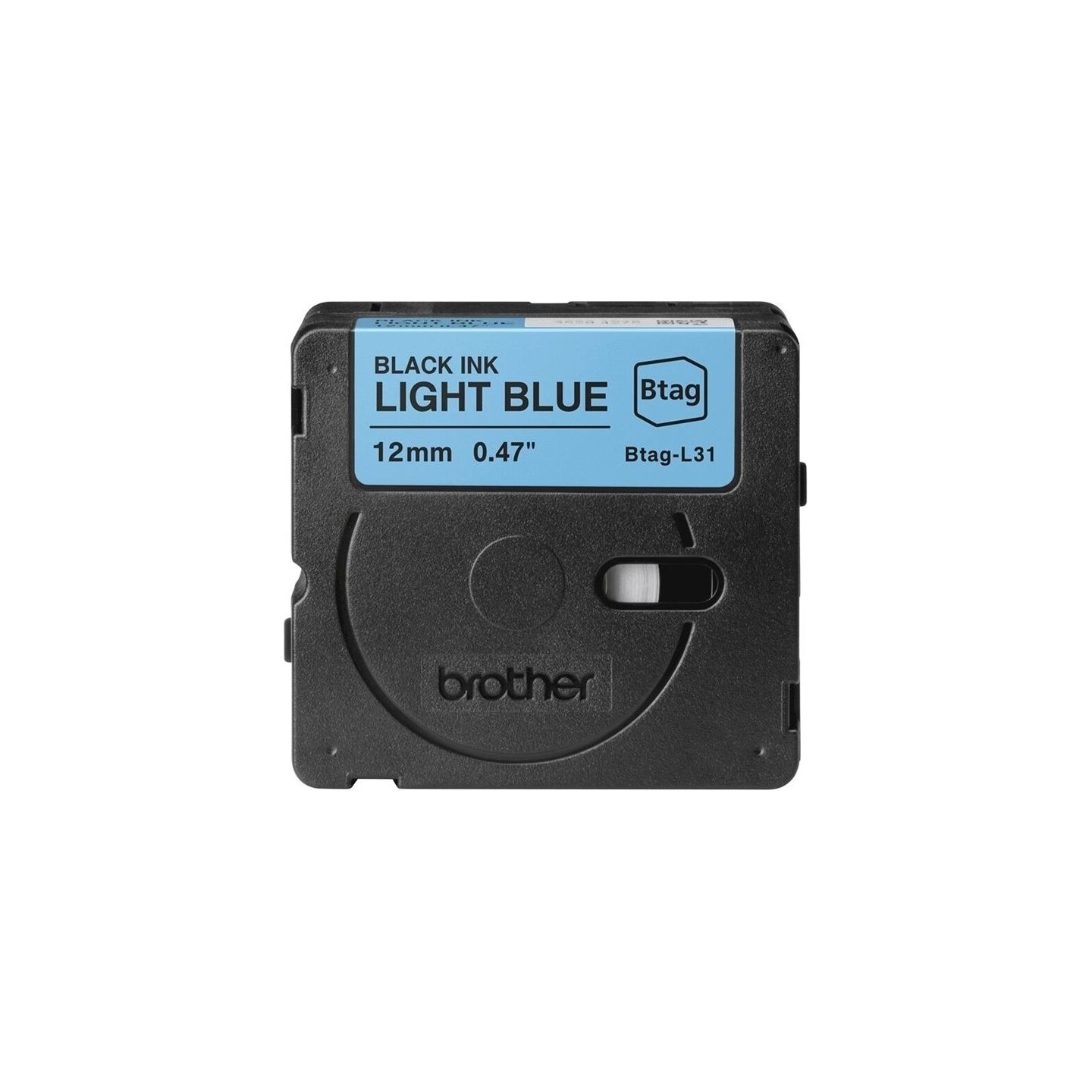 Brother BTAG-L31 | Black on Light Blue | Btag