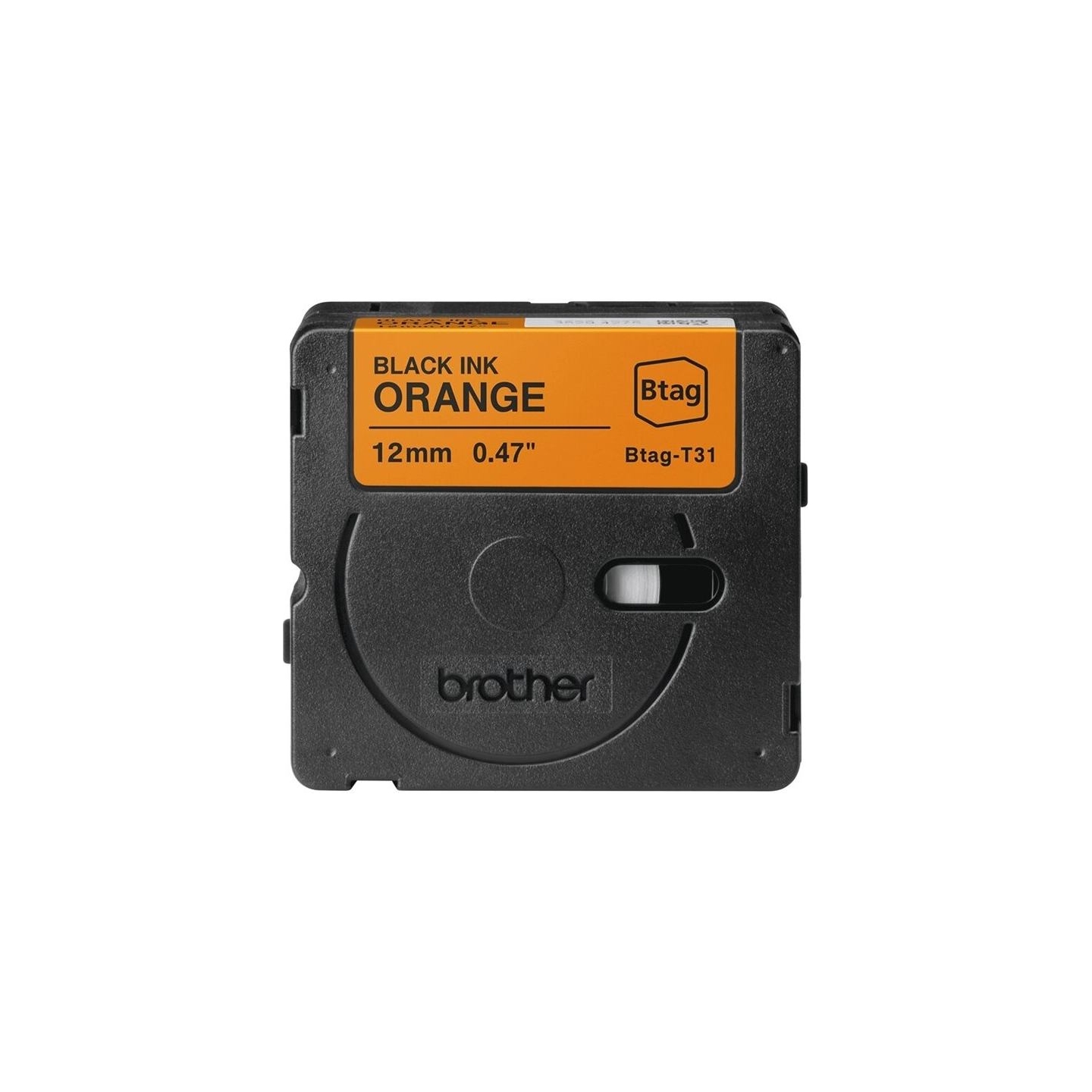 Brother BTAG-T31 | Black on Orange | Btag