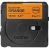 Brother BTAG-T31 | Black on Orange | Btag