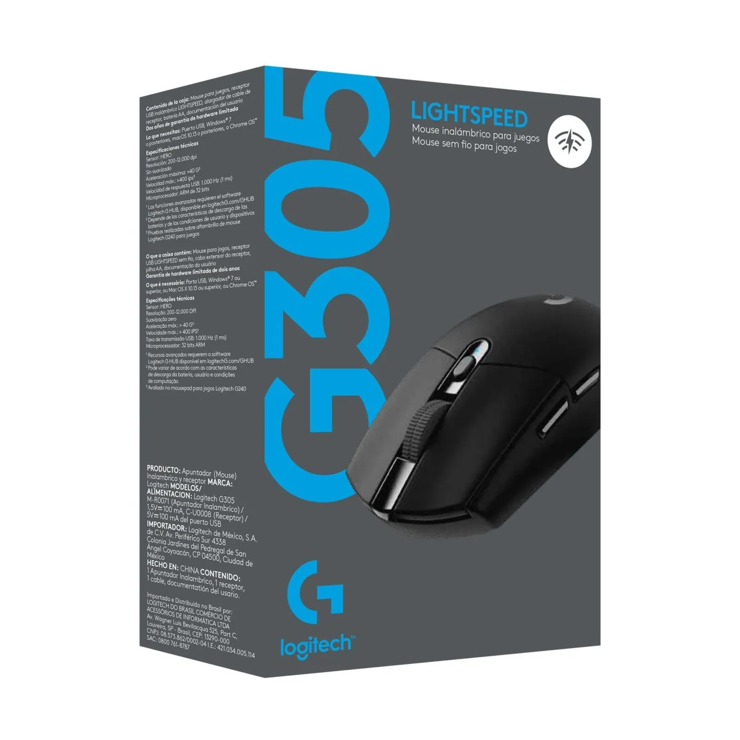 Logitech Mouse 910-005283 / ZG305B Black / 910-005283