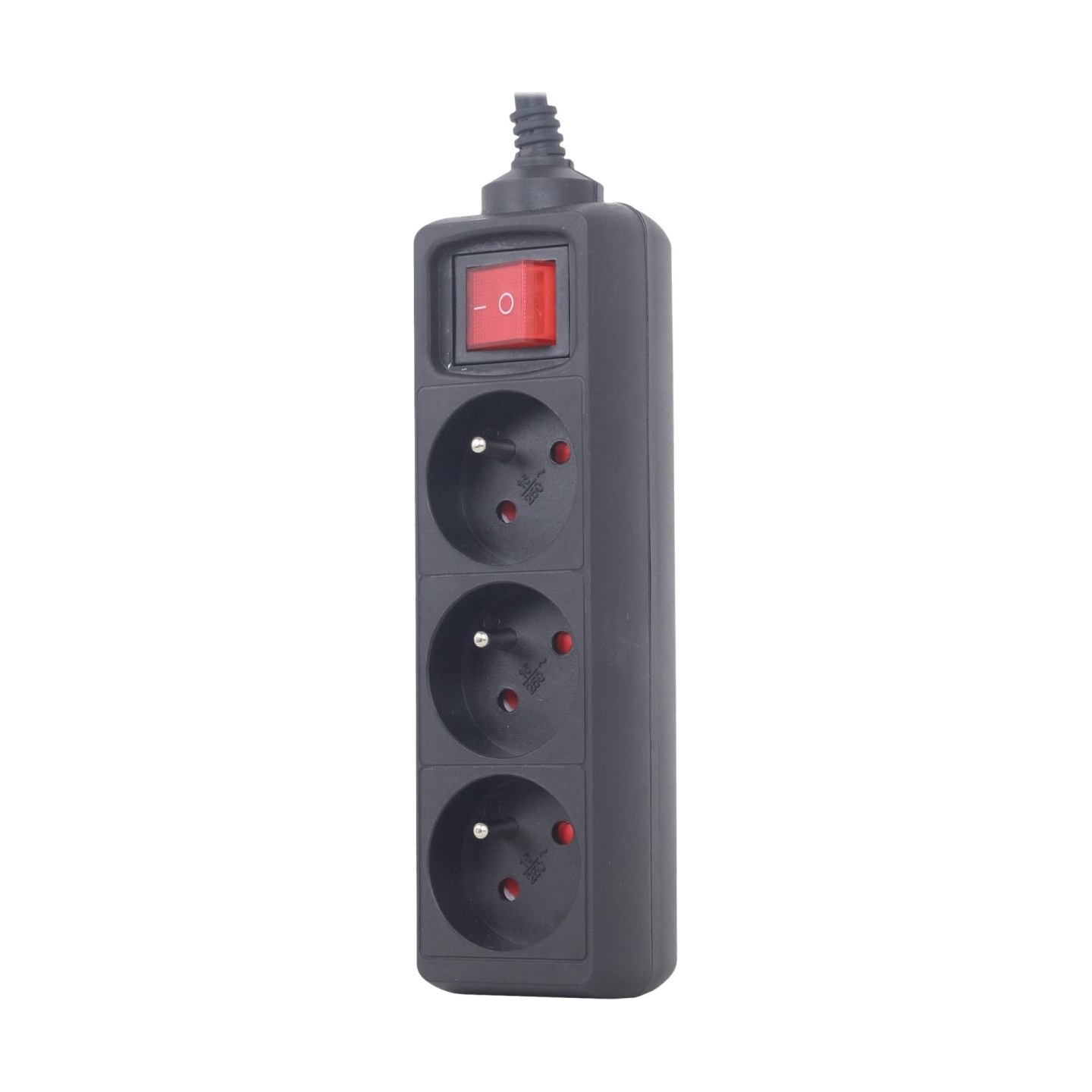 Energenie | Power strip, 3 FR sockets, 10 A, C14 plug | EG-PSU3F-01