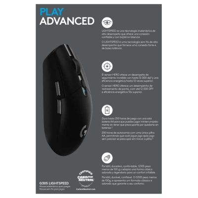 Logitech Mouse 910-005283 / ZG305B Black / 910-005283