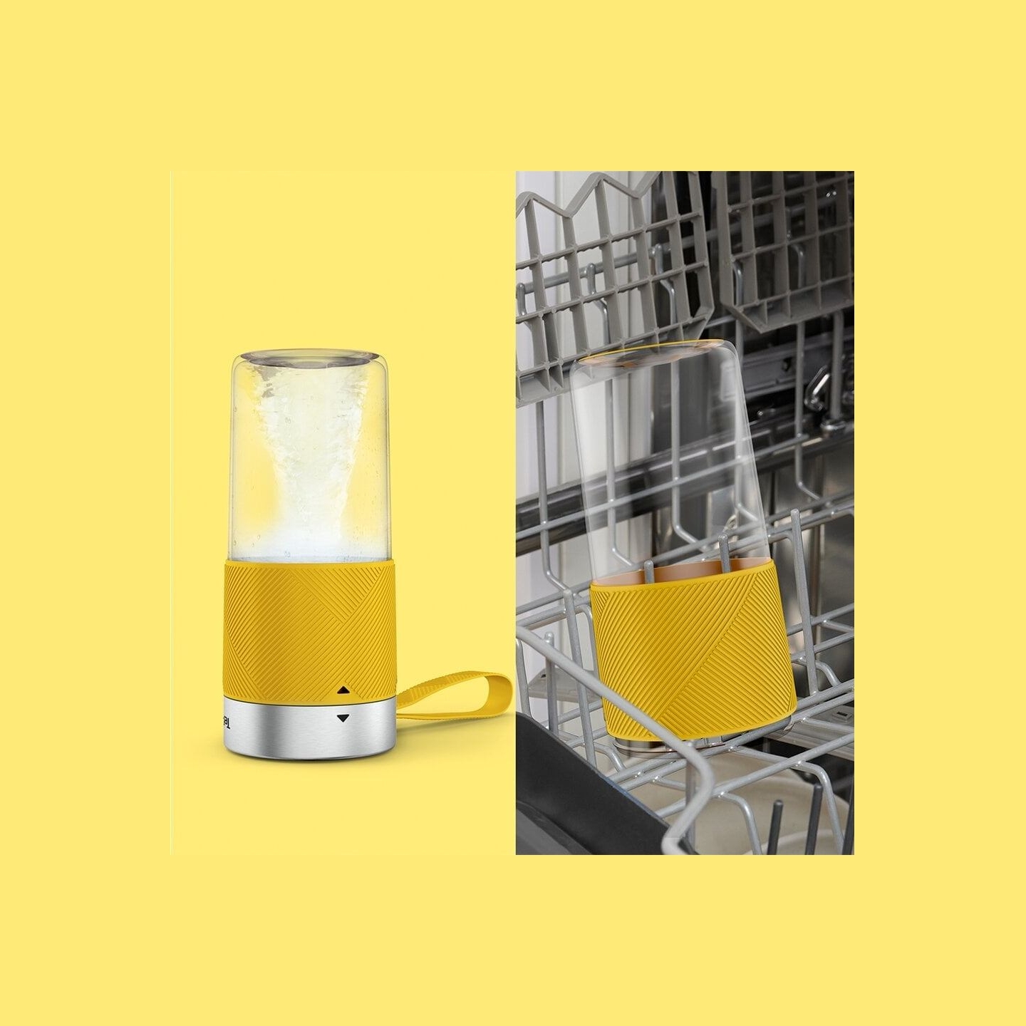 Tefal | Blender | BL1C0230 LightMix On the Go | Tabletop | Jar material Tritan | Jar capacity 0.3 L | Yellow/Transparent