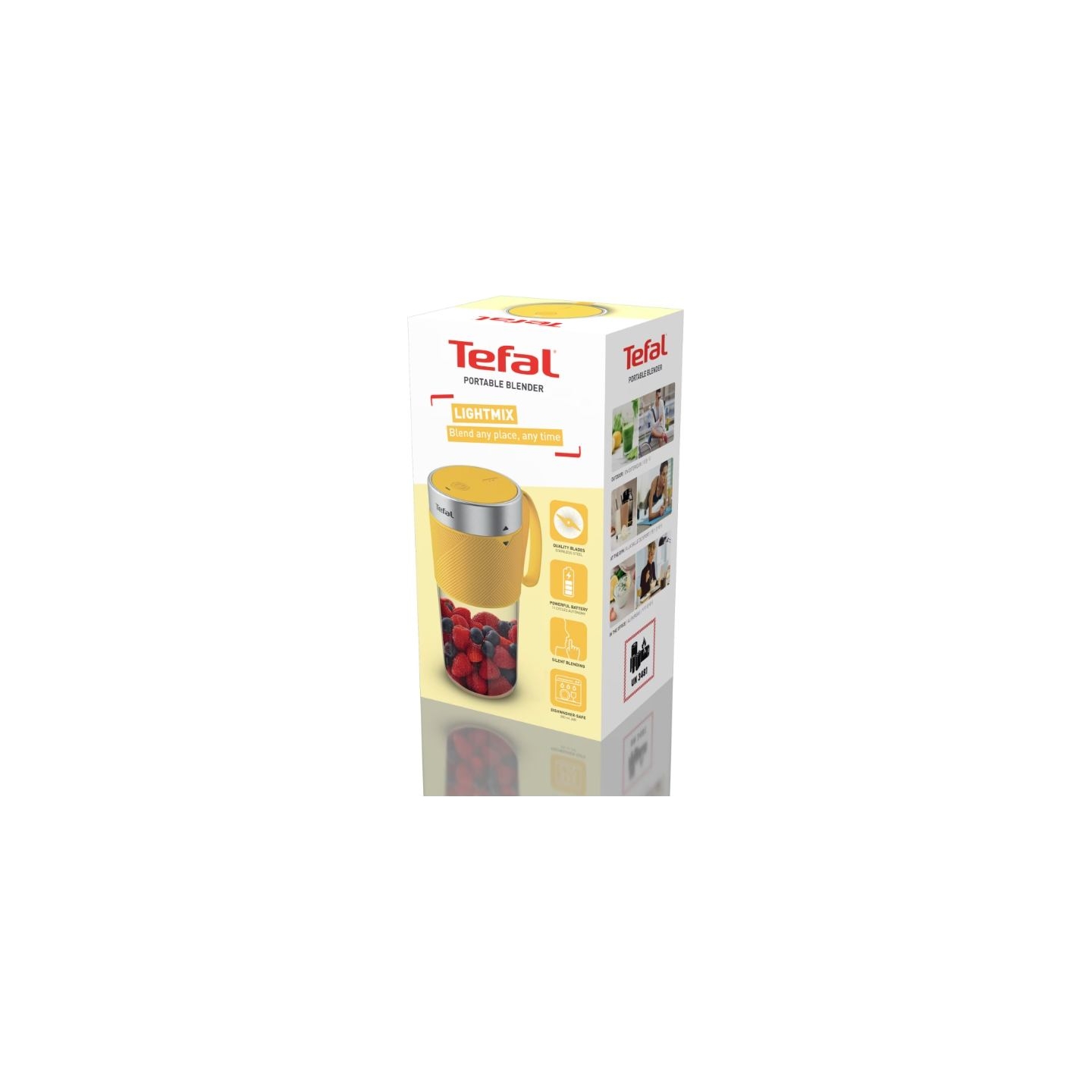 Tefal | Blender | BL1C0230 LightMix On the Go | Tabletop | Jar material Tritan | Jar capacity 0.3 L | Yellow/Transparent