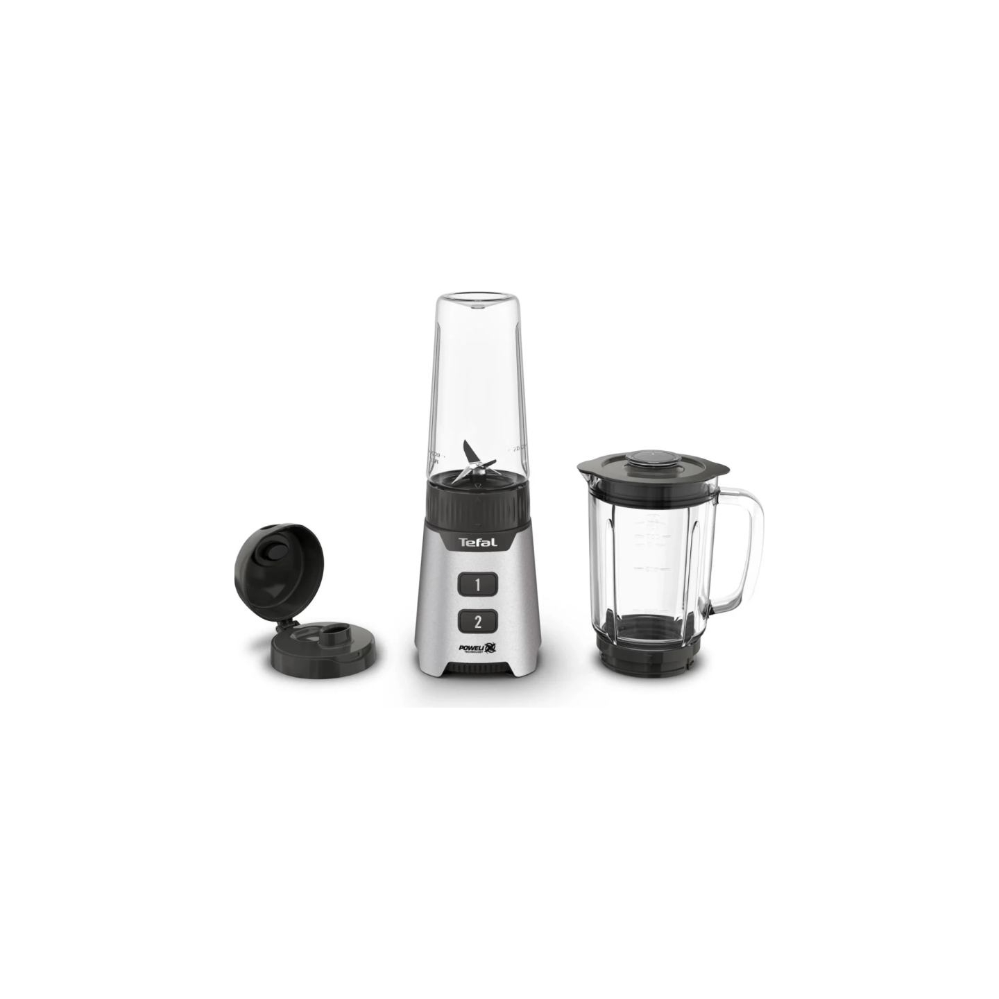 Tefal Blender | BL16GE30 MiniMix | Tabletop | 400 W | Jar material Glass | Jar capacity 0.7 L | Silver