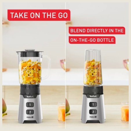 Tefal Blender | BL16GE30 MiniMix | Tabletop | 400 W | Jar material Glass | Jar capacity 0.7 L | Silver