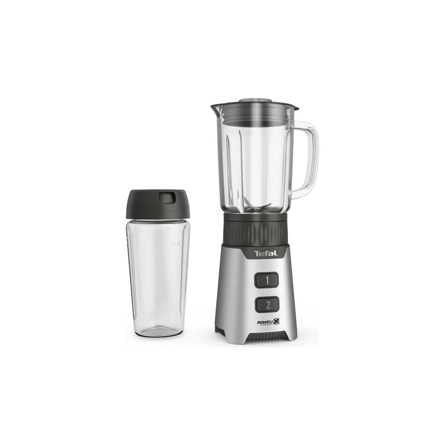 Tefal Blender | BL16GE30 MiniMix | Tabletop | 400 W | Jar material Glass | Jar capacity 0.7 L | Silver