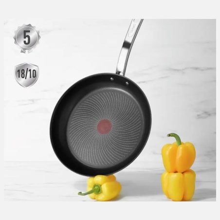 Tefal | Frying Pan | B8170444 Intuition | Frying | Diameter 24 cm | Suitable for induction hob | Fixed handle | Black