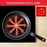Tefal Pan | H0560442 | Frying | Diameter 24 cm | Suitable for induction hob | Fixed handle | Black