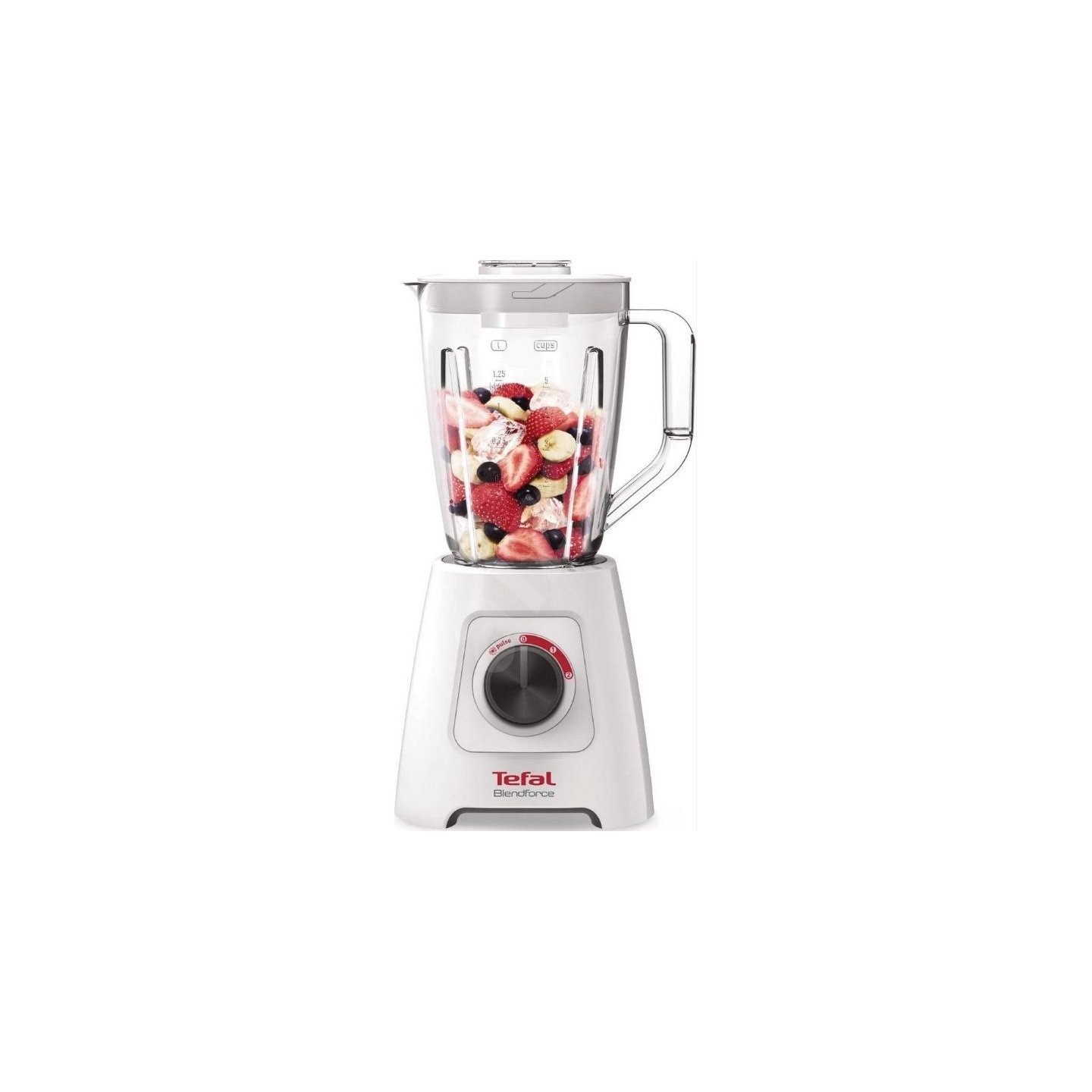 Tefal | Blender | Blendforce II | Tabletop | 600 W | Jar material Plastic | Jar capacity 2 L | Ice crushing | White