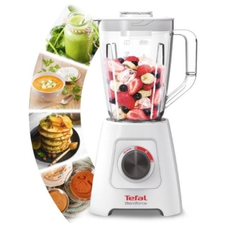 Tefal | Blender | Blendforce II | Tabletop | 600 W | Jar material Plastic | Jar capacity 2 L | Ice crushing | White