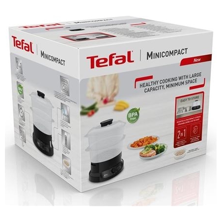 Tefal | Food Steamer | VC139810 | Black | 800 W | Capacity 6 L | Number of baskets 2