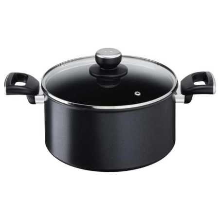 Tefal | Unlimited Stewpot | G2554672 | 5 L | Aluminum | Dishwasher proof | Lid included | Black
