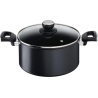 Tefal | Unlimited Stewpot | G2554672 | 5 L | Aluminum | Dishwasher proof | Lid included | Black