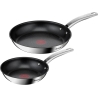 Tefal | Pan Set | Intuition B817S255 | Frying | Diameter 20/26 cm | Suitable for induction hob | Fixed handle | Black/Silver