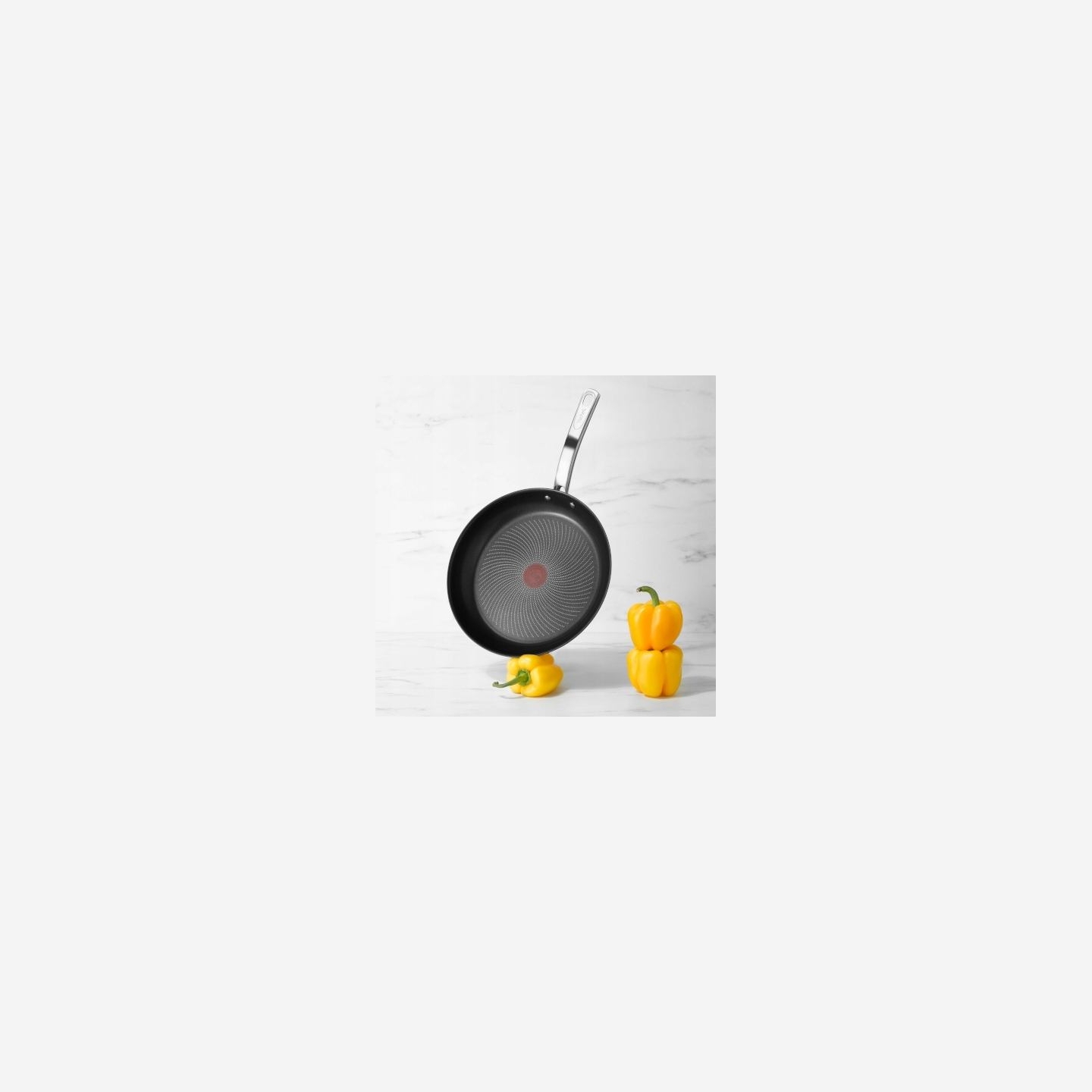 Tefal | Pan Set | Intuition B817S255 | Frying | Diameter 20/26 cm | Suitable for induction hob | Fixed handle | Black/Silver