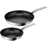Tefal | Pan Set | Intuition B817S255 | Frying | Diameter 20/26 cm | Suitable for induction hob | Fixed handle | Black/Silver