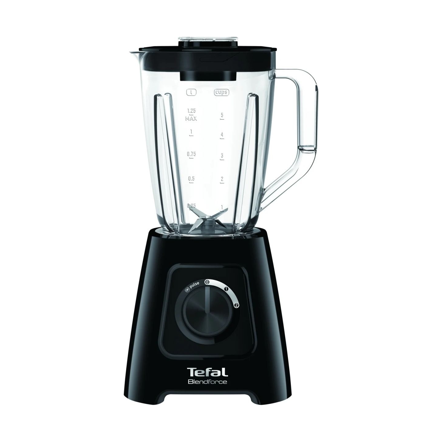 Tefal | Blender | BL420838 BlendForce | Tabletop | 600 W | Jar material Plastic | Jar capacity 1.25 L | Ice crushing | Black