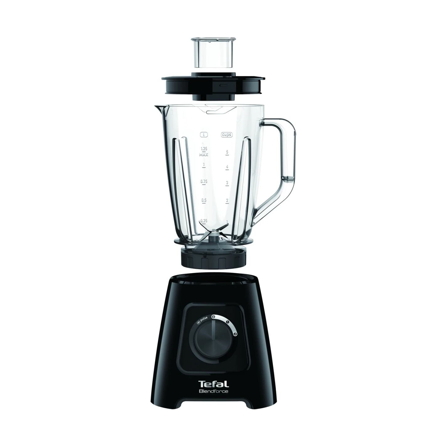 Tefal | Blender | BL420838 BlendForce | Tabletop | 600 W | Jar material Plastic | Jar capacity 1.25 L | Ice crushing | Black