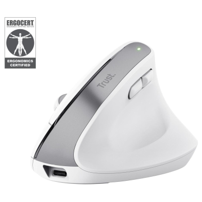 Trust MOUSE USB OPTICAL WRL BAYO+/ERGONOMIC WHT 25399 TRUST