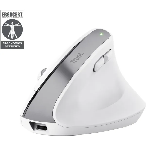 Trust MOUSE USB OPTICAL WRL BAYO+/ERGONOMIC WHT 25399 TRUST