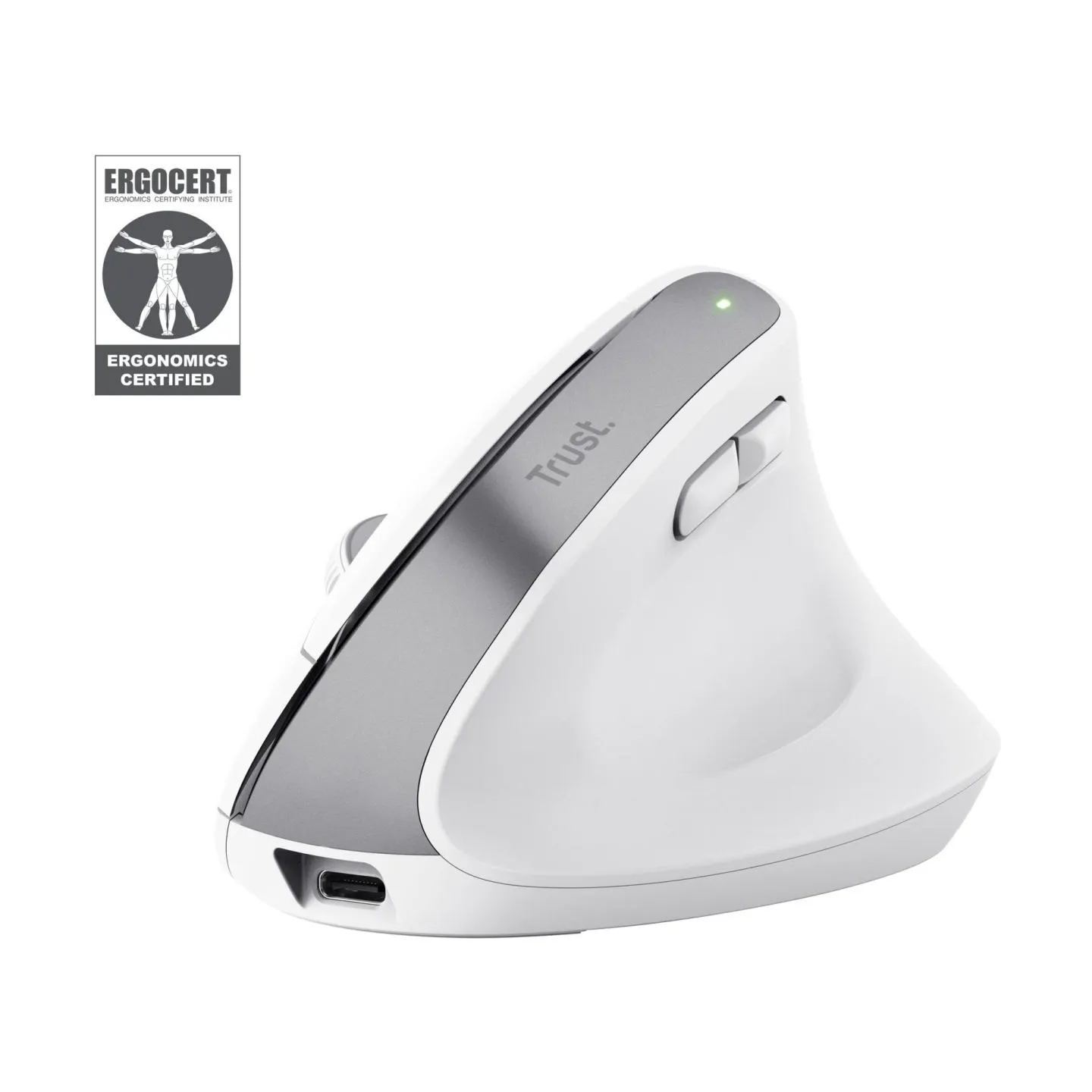 Trust MOUSE USB OPTICAL WRL BAYO+/ERGONOMIC WHT 25399 TRUST